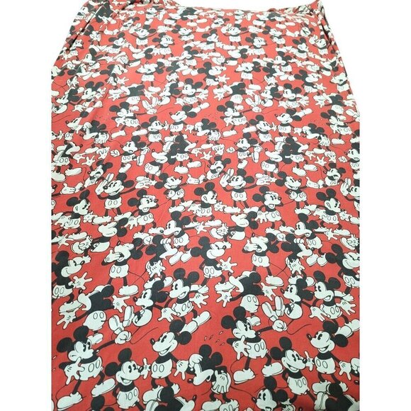 Vintage 90s Disney Twin Flat Size Mickey Mouse Bed Sheet - Picture 2 of 5